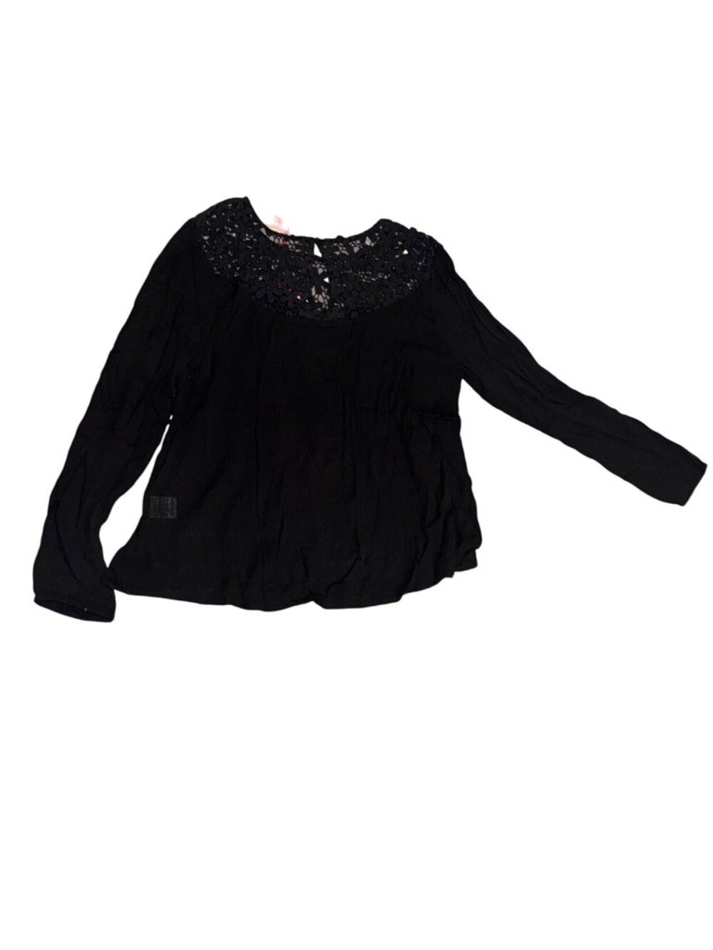 Ultrapink Black Lace Trim Blouse Size L with Tags - Picture 8 of 9